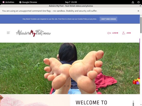 Admire My Feet With Paysafecard