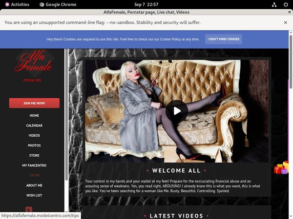 Alfafemale.modelcentro.com With Bank Account