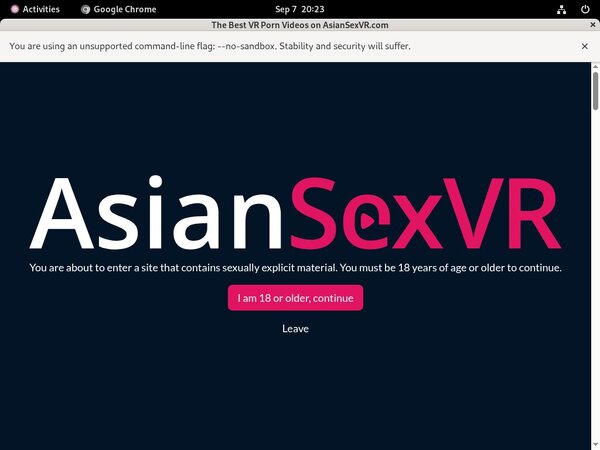 Asian VR Sex Website Password