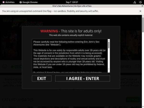 Ericjohnssexadventures.com Passwords 2019