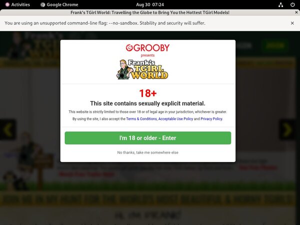 Franks T-Girl World User Name Password