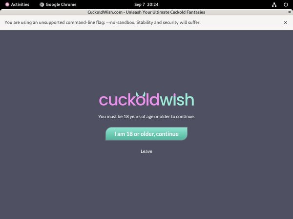 Free Cuckold Wish Login Accounts