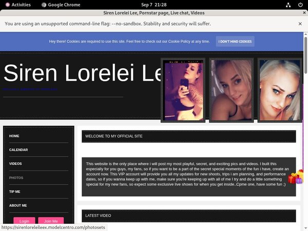 Free Password Sirenloreleileex.modelcentro.com