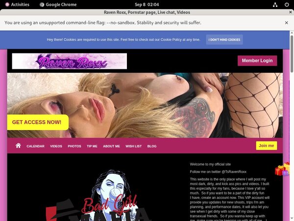 Free RavenRoxx Logins 2018
