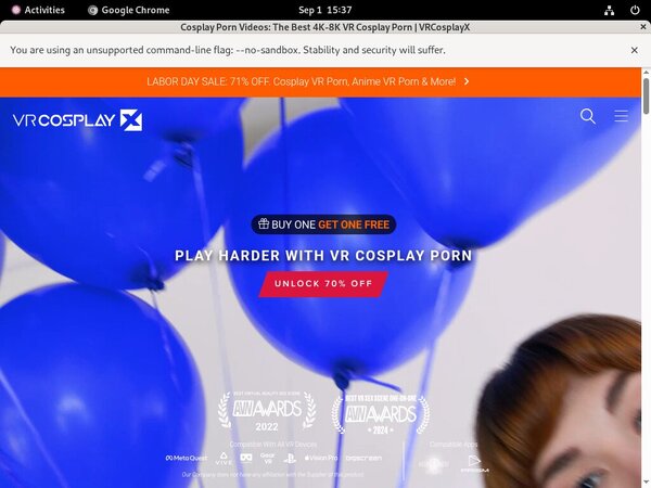 Get A Free VR Cosplay X Membership