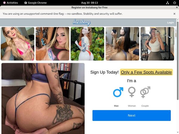 Instabang New Password