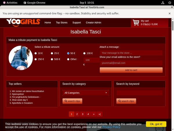 Isabella Tasci Account Membership