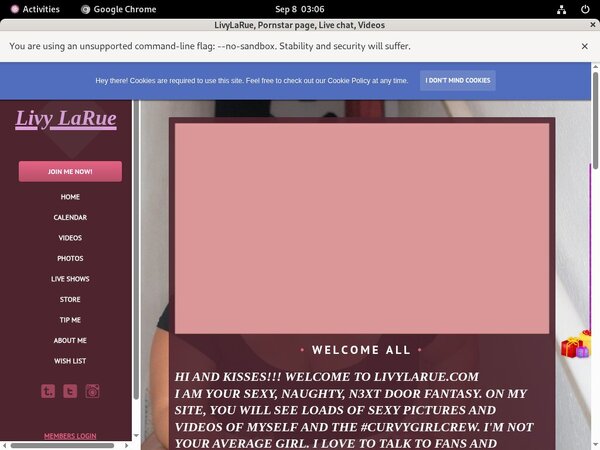 Livylarue.modelcentro.com Profile