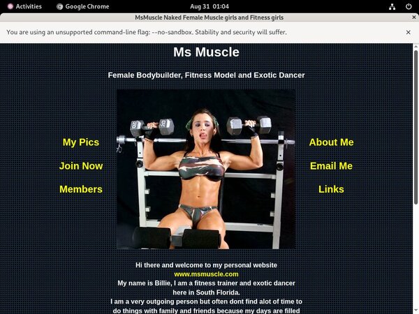 Msmuscle Account Information