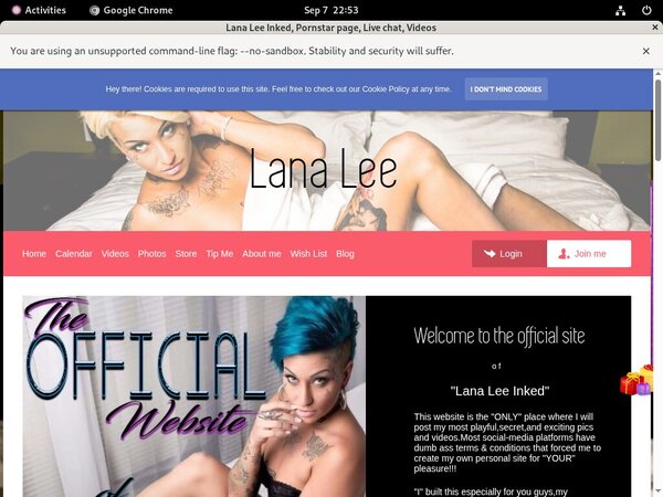 My-lana-lee.com With Discover Card