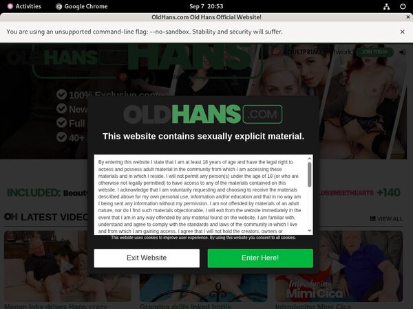 Oldhans.com Day Trial