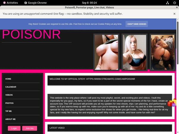 PoisonR Vendo Page