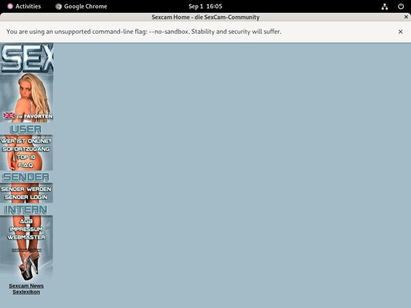 Sex Cam Home Checkout Form