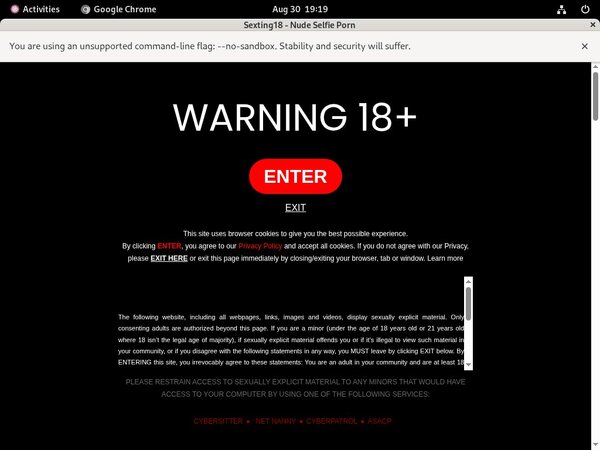 Sexting18 Save 50% On 30Day Pass