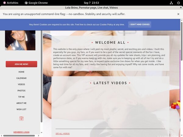Shinelola Login Password