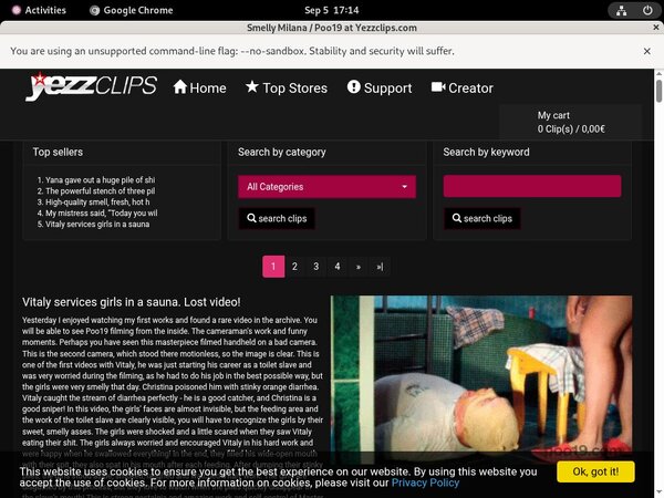 SmellyMilana Password Login