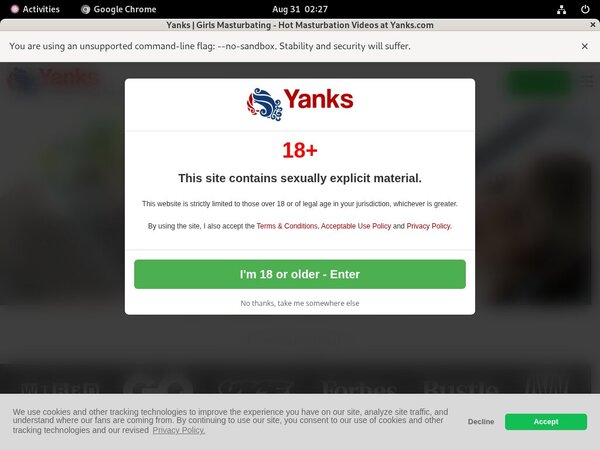 Trial Yanks.com Account