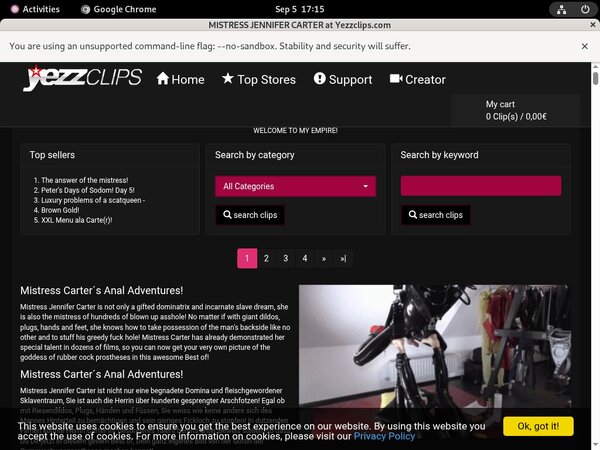 Try MistressJenniferCarter Discount