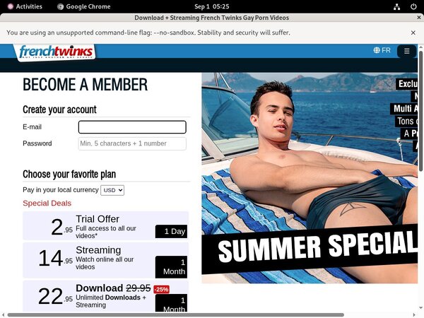 Twinks French Discount Membership