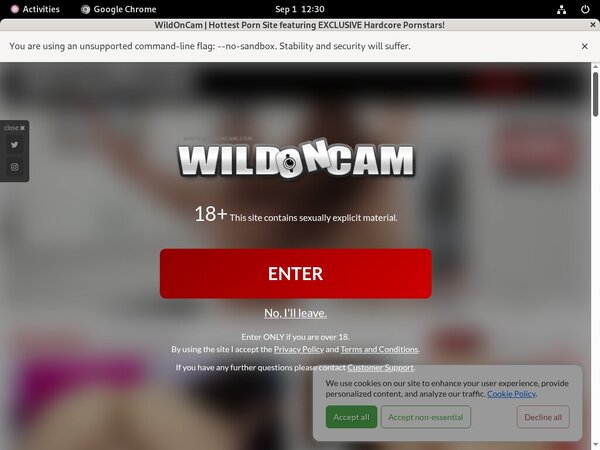 Wild On Cam Register