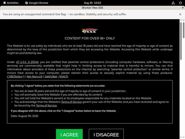 Workin Men XXX Promo Code