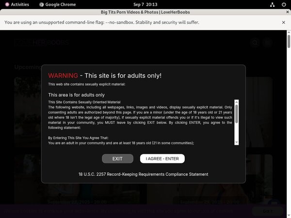 Working Loveherboobs.com Password