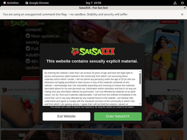 Working Salsa XXX Account