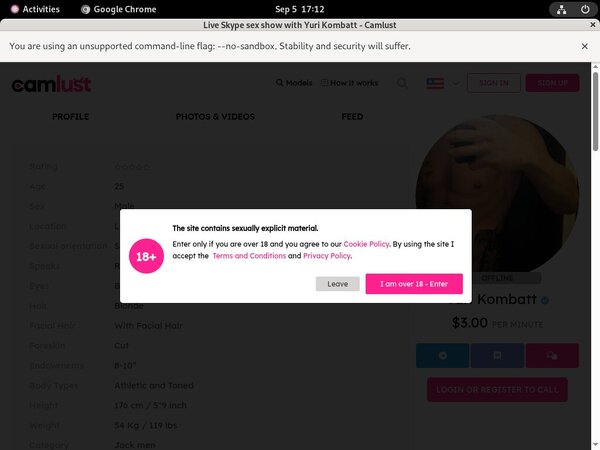 Yuri Kombatt Free Scene