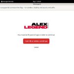 Alex Legend With Discover Card